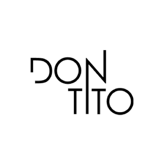 The image contains the word "DONTITO" in black letters.