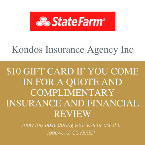 10 gift card if you come in for a quote and complimentary agreement and financial