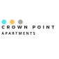 a logo for crown point apartments