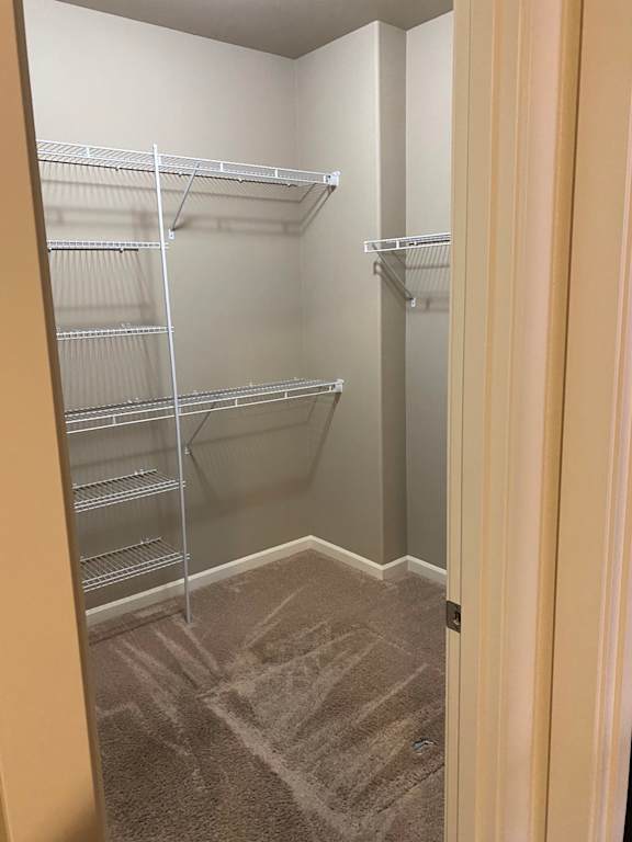 a large walk in closet in a 555 waverly unit