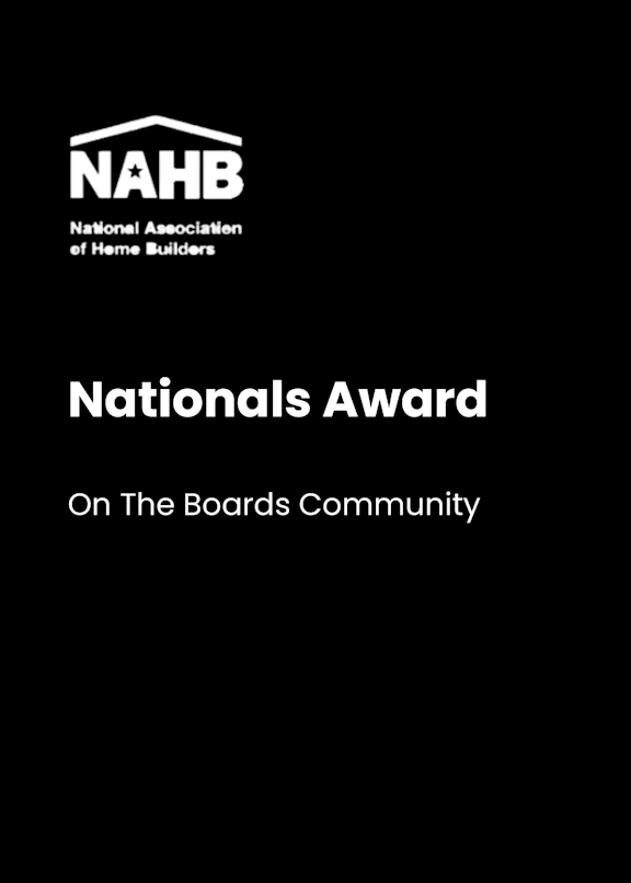 A black poster with the words "Nationals Award" written in white.