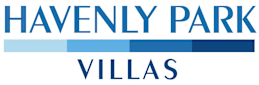 a blue and white logo for hawley park village