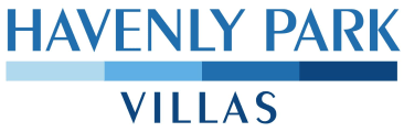 a blue and white logo for hawley park village