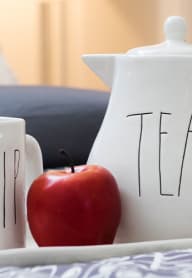 tea kettle and cup