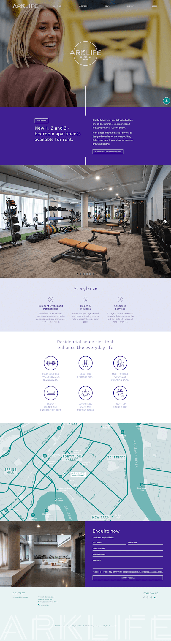 a screenshot of a website homepage with a blue
