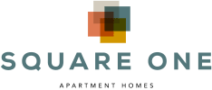 the logo for square one apartment homes