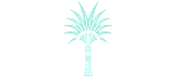 A logo with a palm tree and the text "The Oasis at Surfside".