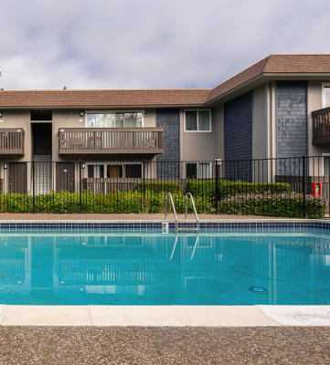 Outdoor pool at Wyndover Apartment Homes in Novato CA