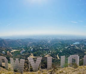 a view of the city from the hollywood hills with the The Baxter in Los Angeles, CA 90028