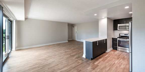 2 bedroom, 2 Bathroom - Kitchen & Living Room