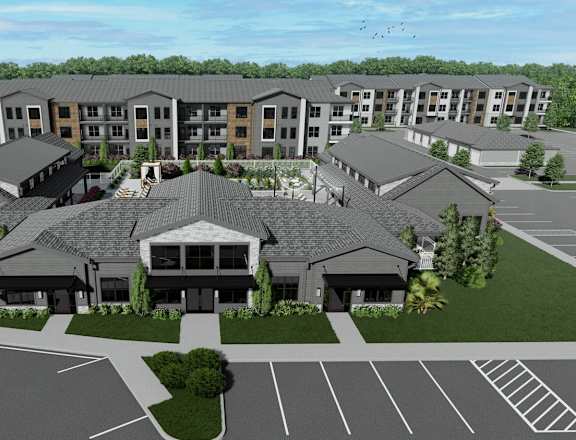 Aerial Exterior View at The Liliana Apartment Homes, Pooler Georgia