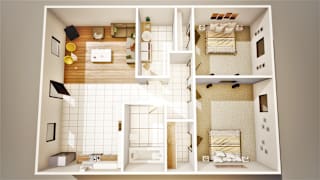 Two Bedroom Garden Style
