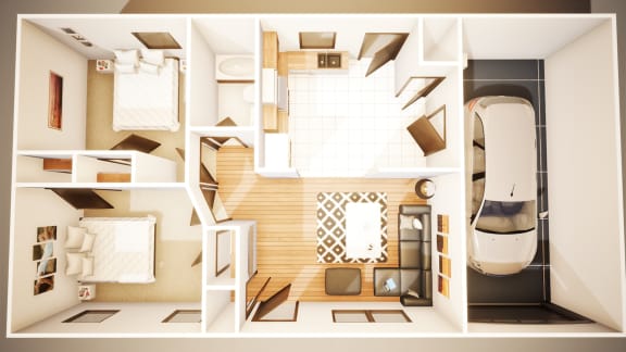 Two Bedroom Garage