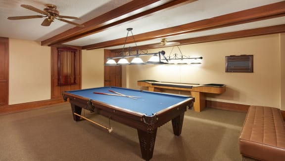 Billiard room.