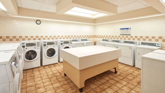 Well-appointed laundry room