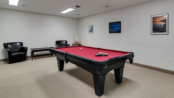 Billiards room available for your enjoyment
