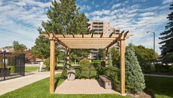 Exterior Canopy surrounded by lush greenery