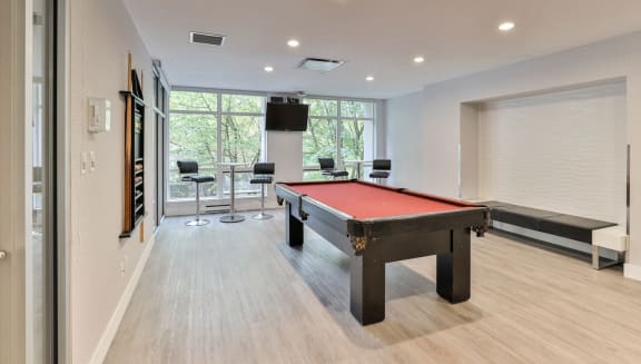 Games room, complete with billiards table, kitchenette and TV