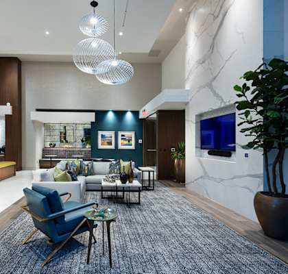 clubhouse area  at Kinley West LA, Los Angeles, California