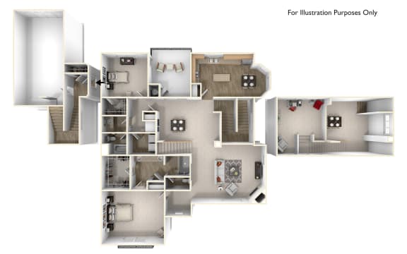 Skyros 2x2 Floor Plan at Caviata at Kiley Ranch, Sparks, NV