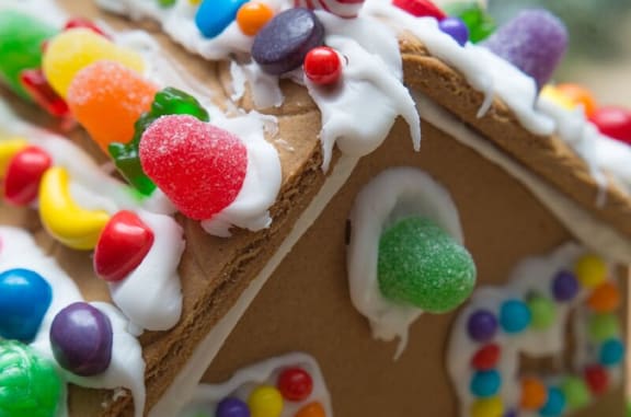 Gingerbread house at Azul Baldwin Park, Orlando, 32814