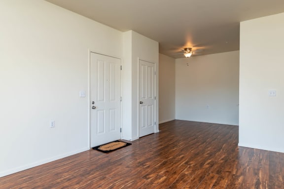 Center Pointe | Two Bedroom Living Room and Dining Room