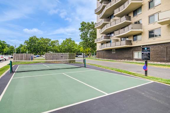 A tennis court at Premier at Cherry Hill, New Jersey