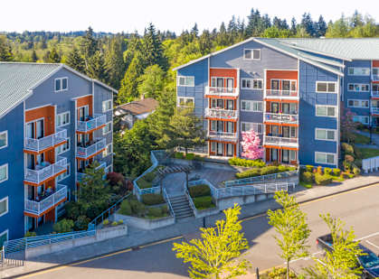 Skyview of Newberry square apartments in Lynwood, WA 