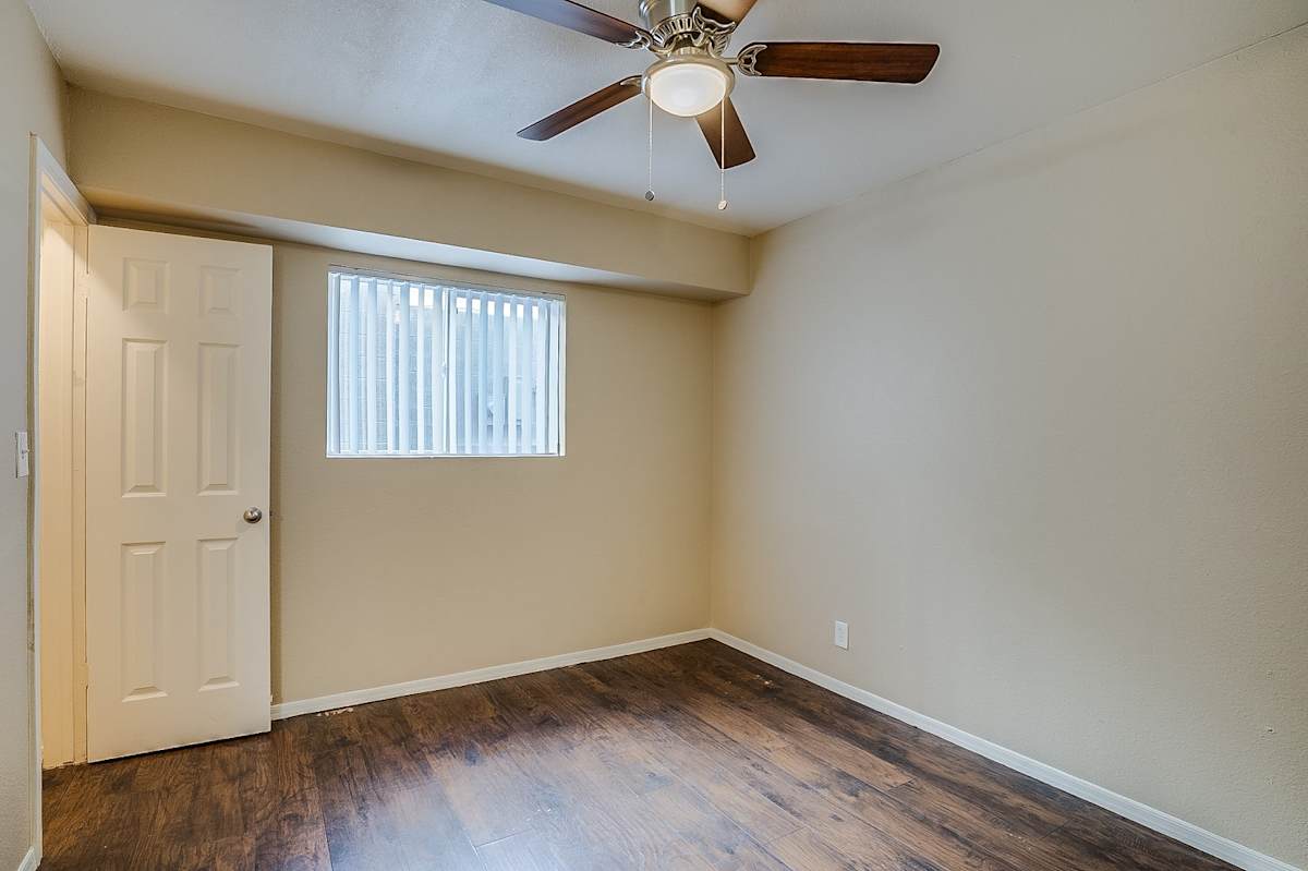Unfurnished bedroom — representative home at Canberra Apartments.