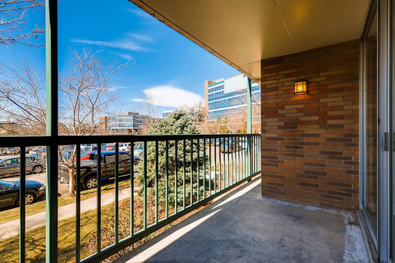 Our Apartment Balcony/Patio at Scandia Apartments