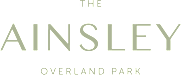 The Ainsley Overland Park logo on a green background.