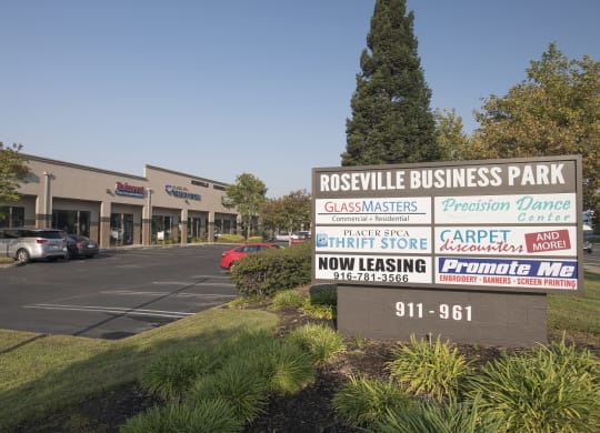 Roseville Business Park Directory Sign