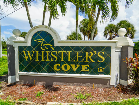 Property exterior street facing sign