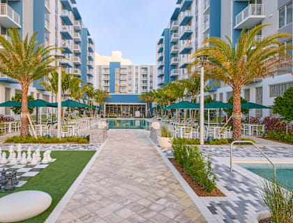 a rendering of the pool at the resort at longboat key club