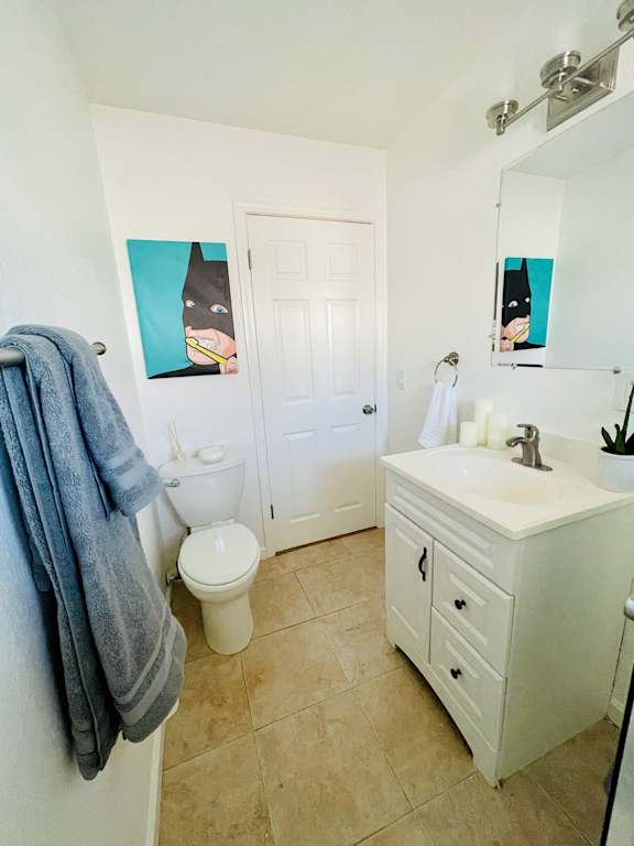 staged bathroom