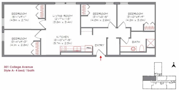 a floor plan of a house