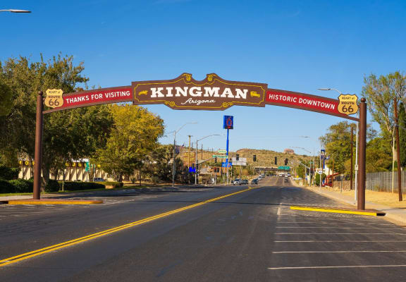 Kingman Arizona signage stock photo at Copper Ridge Apartments in Kingman AZ