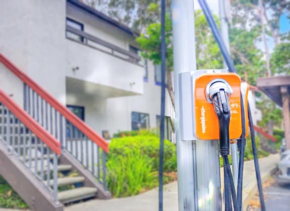 Village Park Apartments in Encinitas, CA has electric chargers for residents!