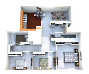 Floor Plan  Victoria Townhomes Three Bedrooms HCP