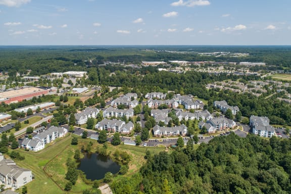 Swift Creek Commons Apartments - Exterior aerial of property