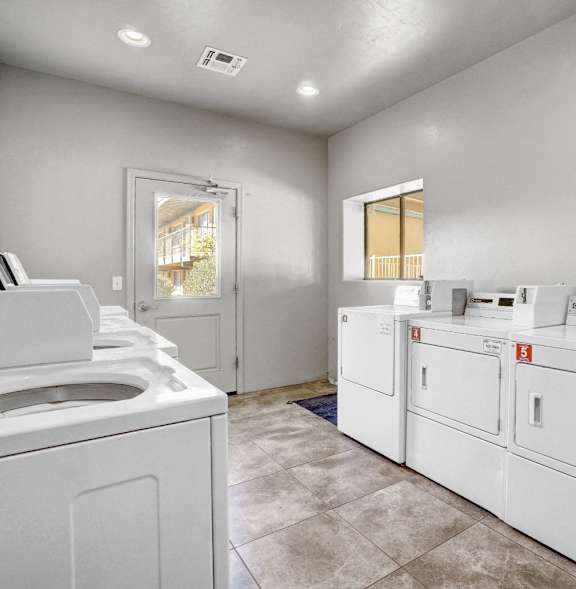 Community laundry facility at University Manor Apartments in Tucson, AZ