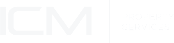 a green and white m logo and the words property services