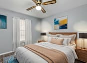 Thumbnail 6 of 9 - Ceiling Fan In Bedroom at Lifestyle at Shreveport Apartments, Louisiana