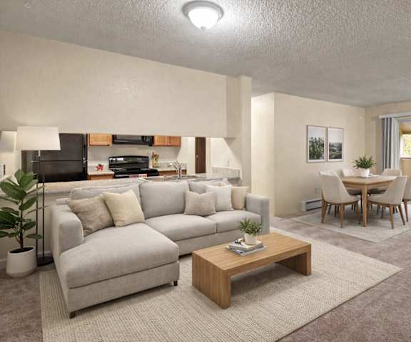 Hillside Chalet Living Room