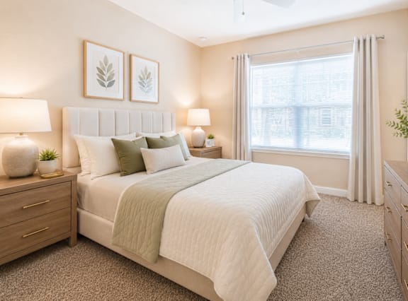 Large Bedrooms at Bayside Court Apartments in Clearwater, FL