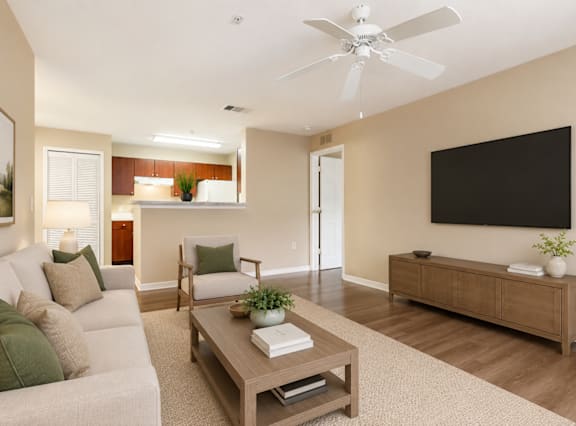 Demo Kitchen at Morgan Creek Affordable Apartments in Tampa FL