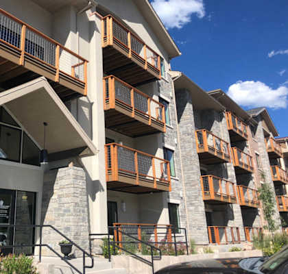 Building Exterior at Roaring Fork Apartments, Basalt, Colorado