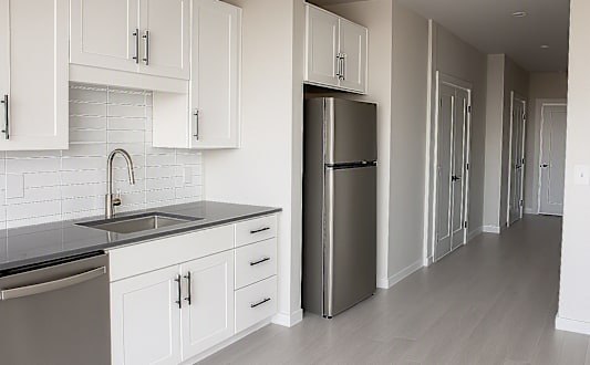 Large kitchen at The Avery - Residential Apartments, Fargo, 58102