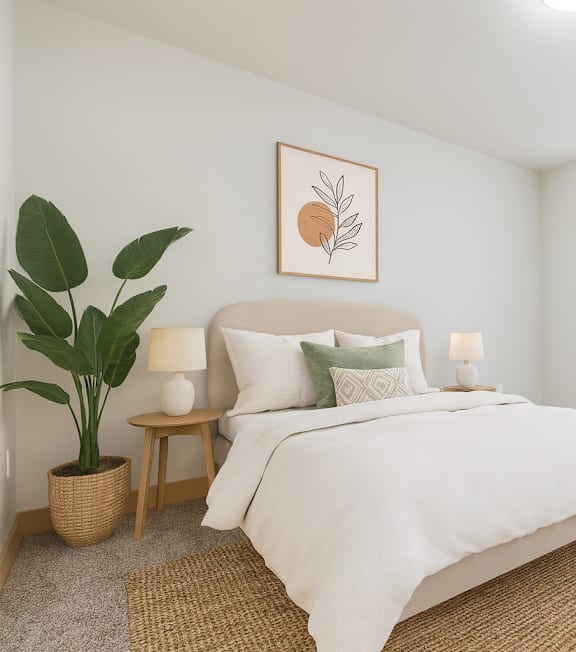 Large Bedroom at Peregrine Place Apartments, Denver Colorado