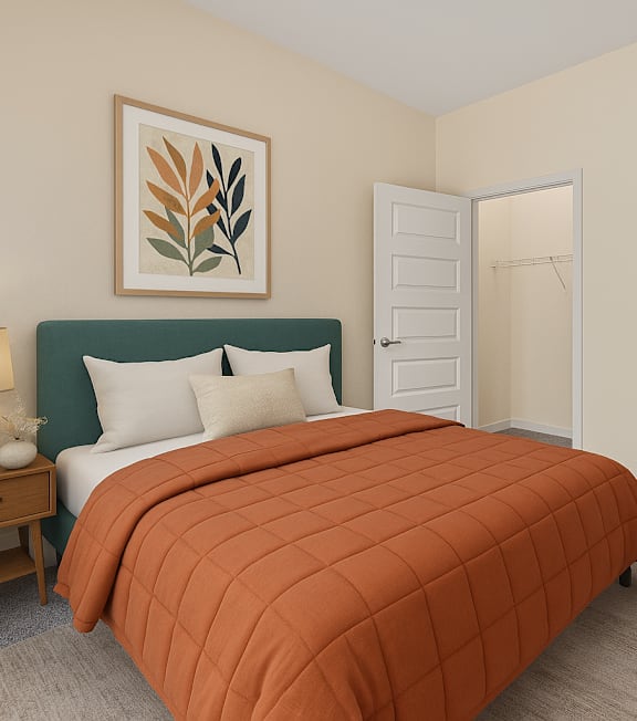 Comfortable Bedroom at B Street Lohi Apartments, Denver, CO